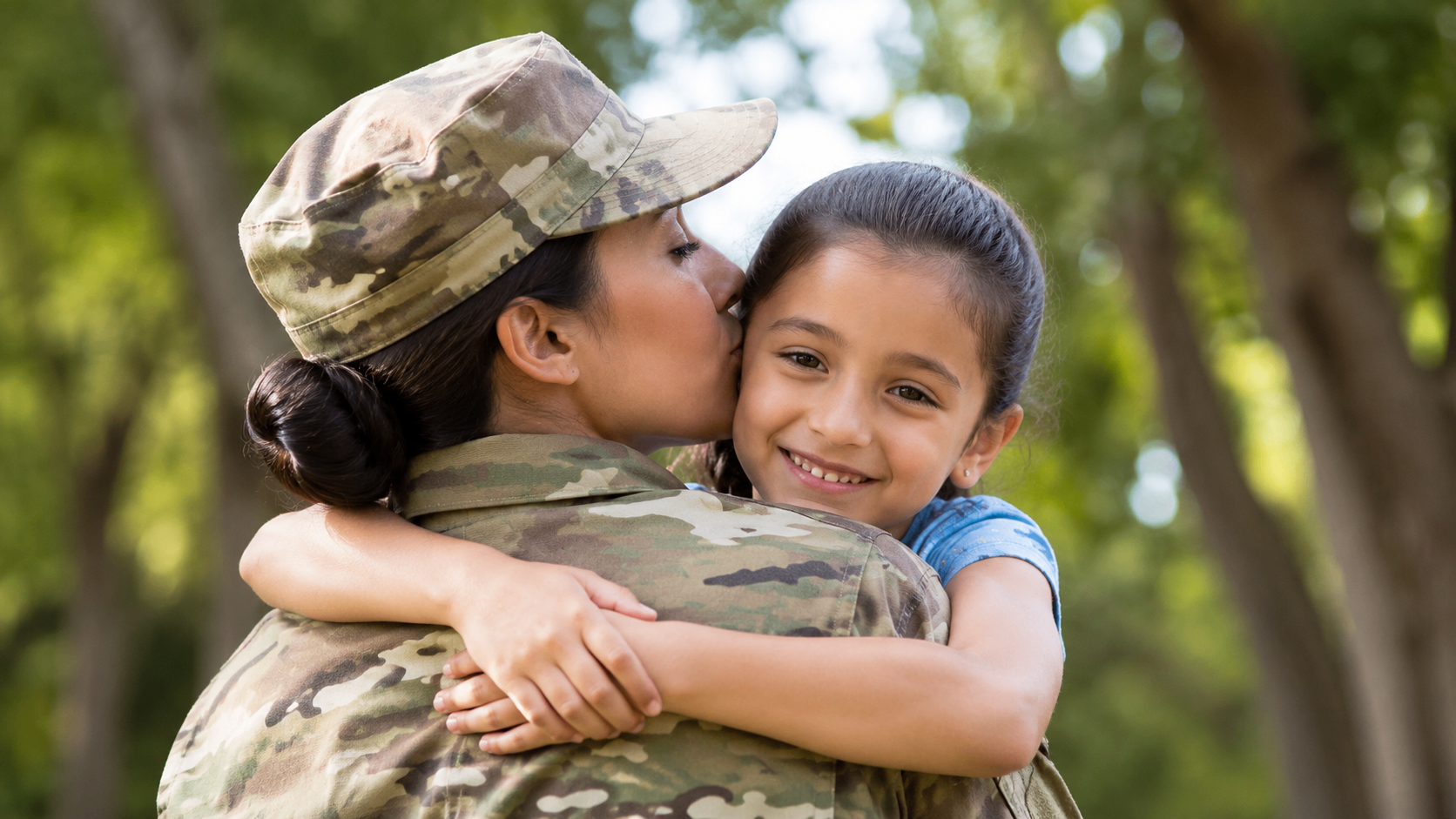 A veteran in a supportive, confidential conversation