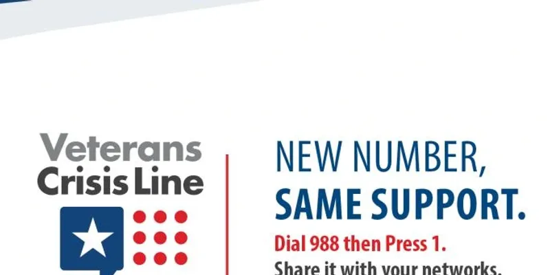 Veterans Crisis Line — New Number, Same Support. Dial 988 then Press 1.